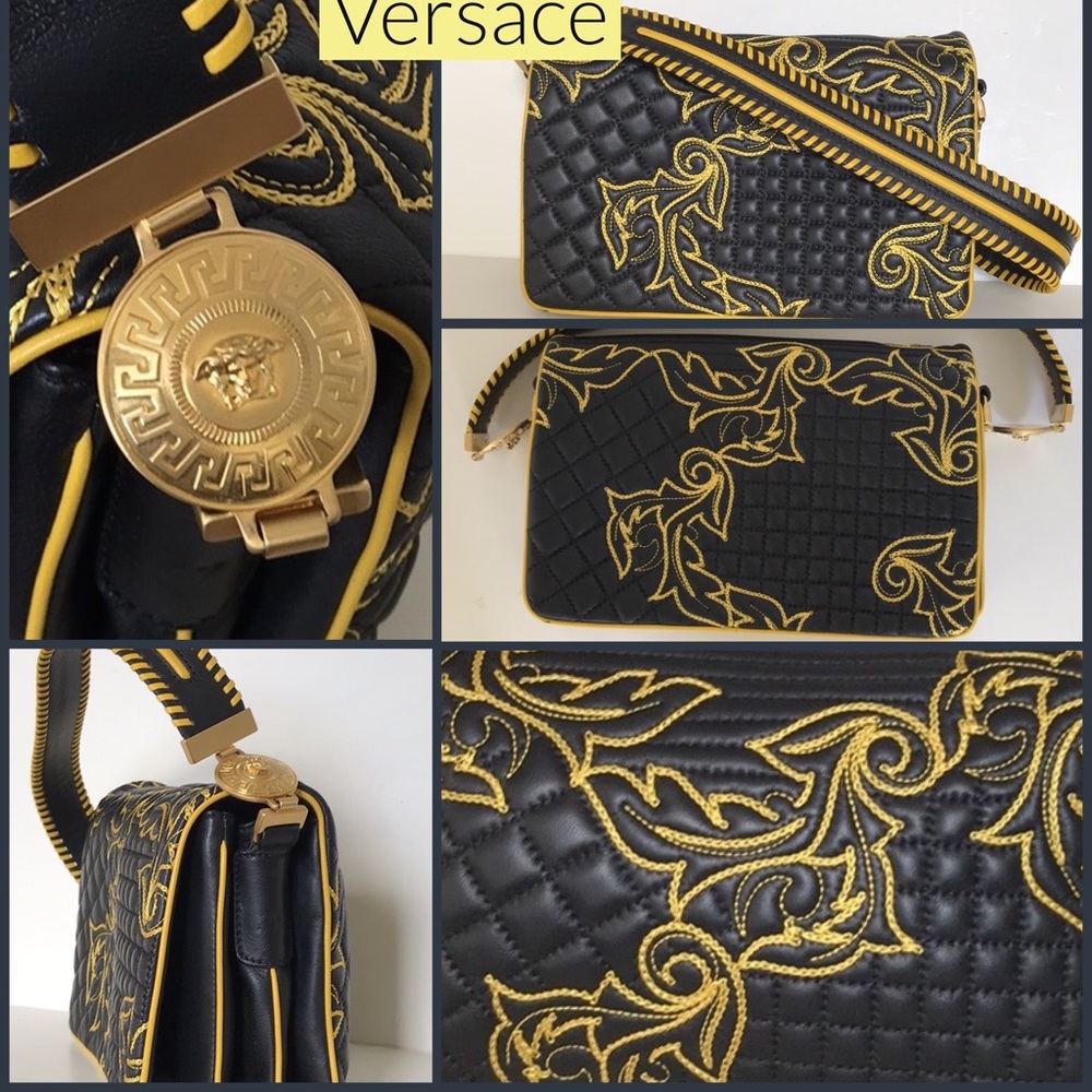 Versace embroidered bag